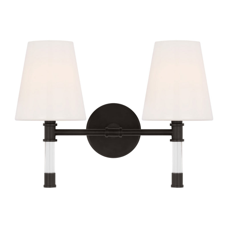 Visual Comfort Studio CV1052AI Two Light Bath Vanity, Aged Iron