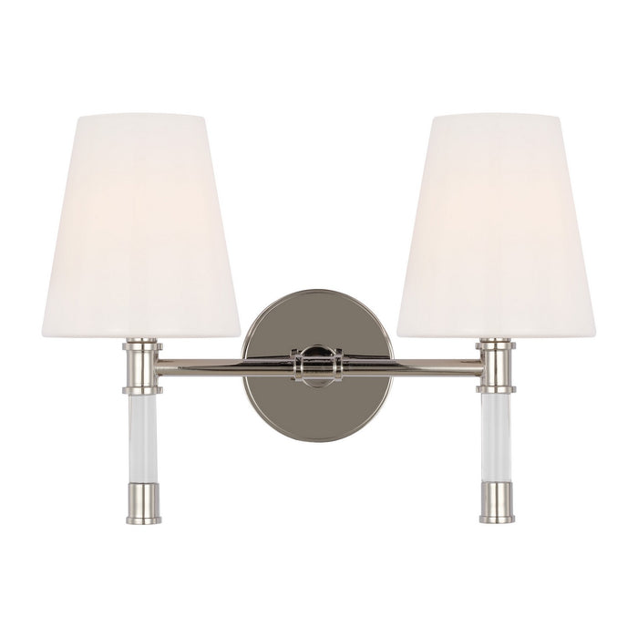 Visual Comfort Studio CV1052PN Two Light Bath Vanity, Polished Nickel