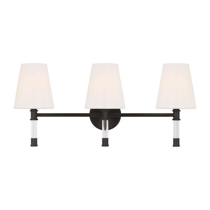 Visual Comfort Studio CV1053AI Three Light Bath Vanity, Aged Iron