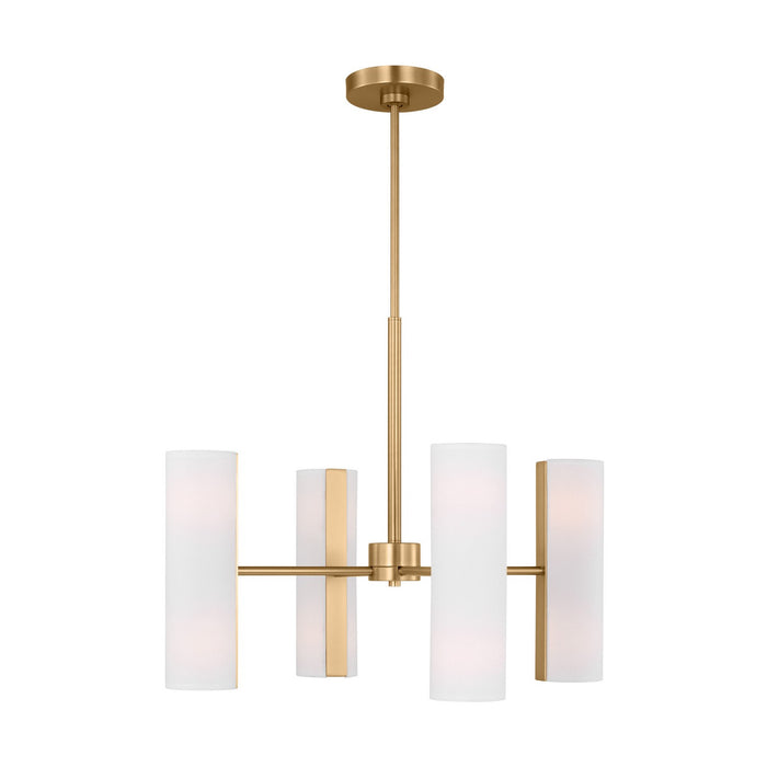 Visual Comfort Studio DJC1048SB Eight Light Chandelier, Satin Brass