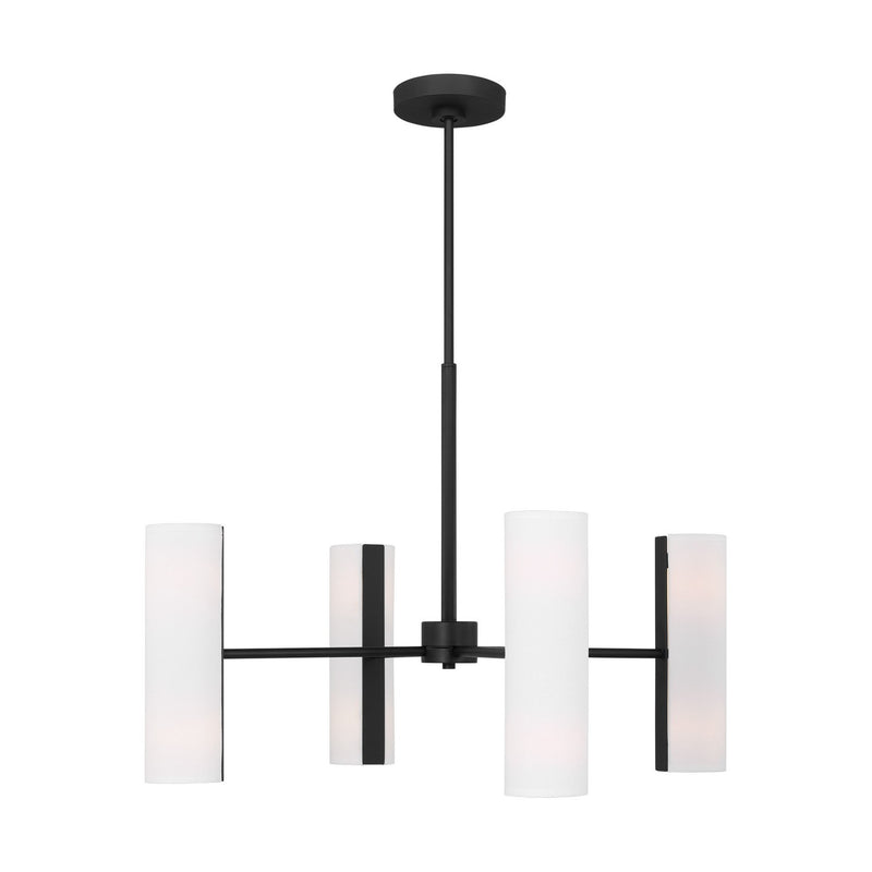 Visual Comfort Studio DJC1058MBK Eight Light Chandelier, Midnight Black