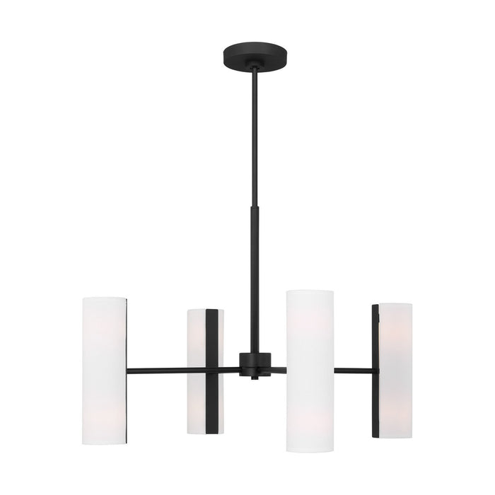 Visual Comfort Studio DJC1058MBK Eight Light Chandelier, Midnight Black