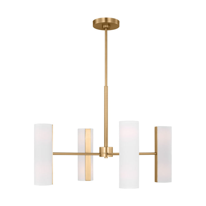 Visual Comfort Studio DJC1058SB Eight Light Chandelier, Satin Brass