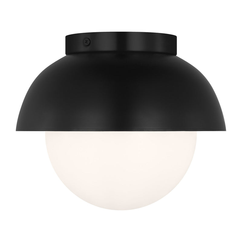 Visual Comfort Studio DJF1011MBK One Light Flush Mount, Midnight Black