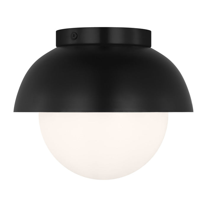 Visual Comfort Studio DJF1011MBK One Light Flush Mount, Midnight Black