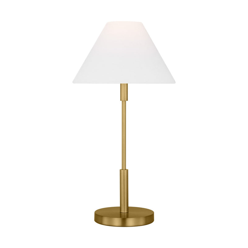 Visual Comfort Studio DJT1011SB1 One Light Table Lamp, Satin Brass