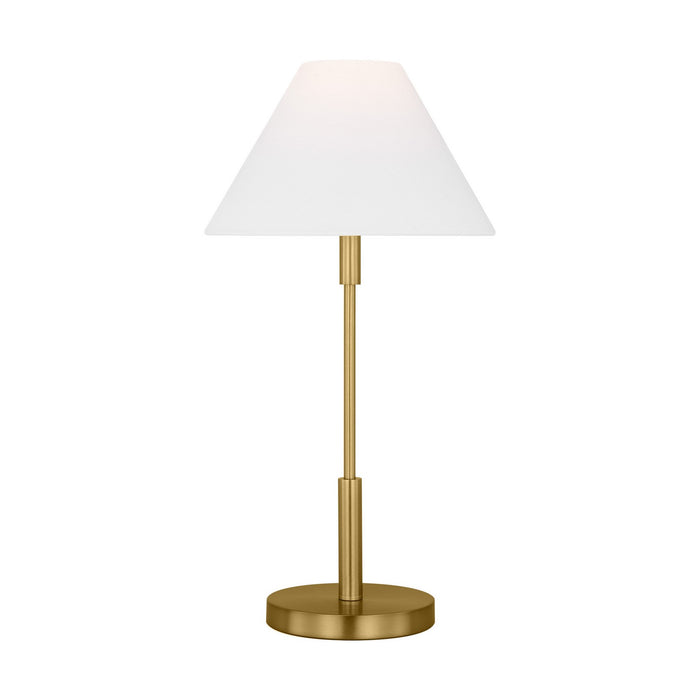 Visual Comfort Studio DJT1011SB1 One Light Table Lamp, Satin Brass