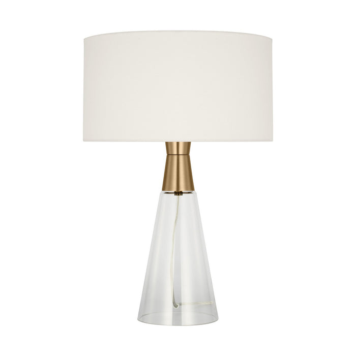 Visual Comfort Studio DJT1041SB1 One Light Table Lamp, Satin Brass