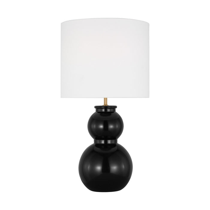 Visual Comfort Studio DJT1051GBK1 One Light Table Lamp, Gloss Black