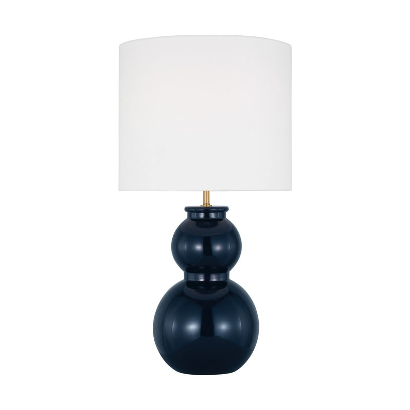 Visual Comfort Studio DJT1051GNV1 One Light Table Lamp, Gloss Navy