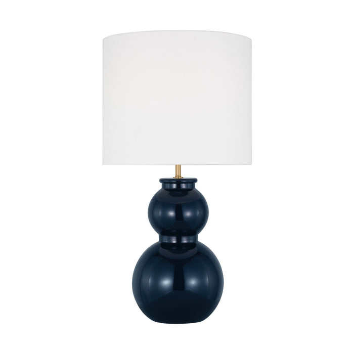 Visual Comfort Studio DJT1051GNV1 One Light Table Lamp, Gloss Navy