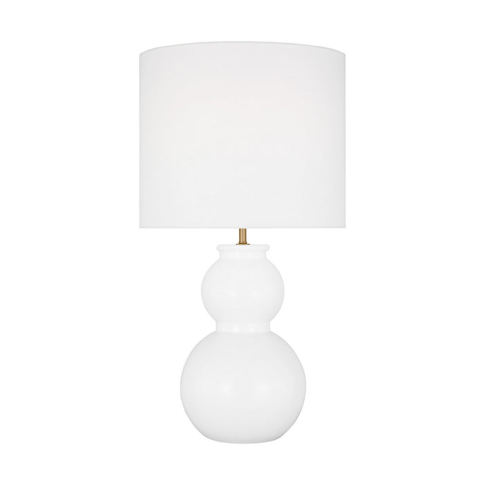 Visual Comfort Studio DJT1051GW1 One Light Table Lamp, Gloss White