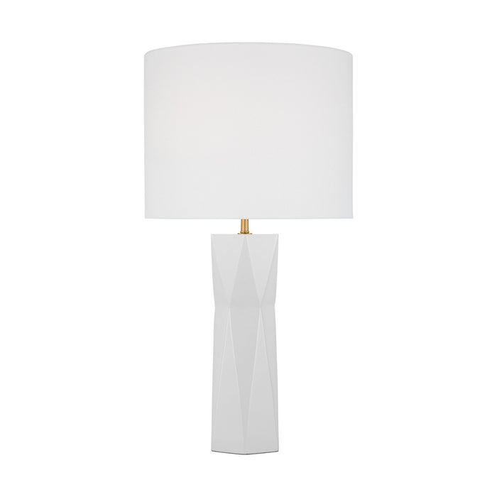 Visual Comfort Studio DJT1061GW1 One Light Table Lamp, Gloss White