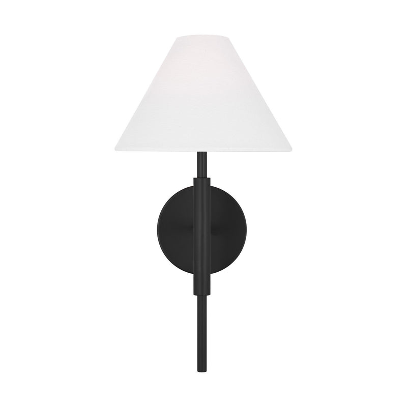 Visual Comfort Studio DJW1011MBK One Light Bath Vanity, Midnight Black