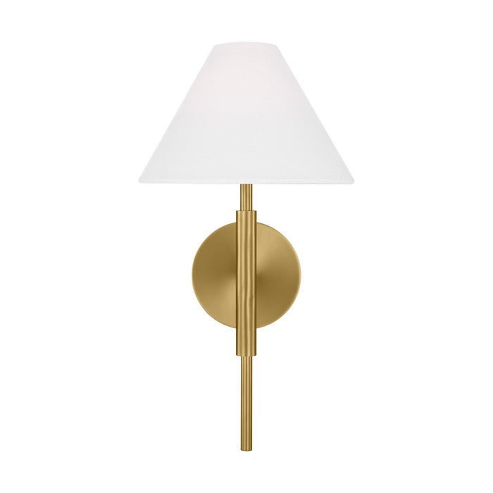 Visual Comfort Studio DJW1011SB One Light Bath Vanity, Satin Brass