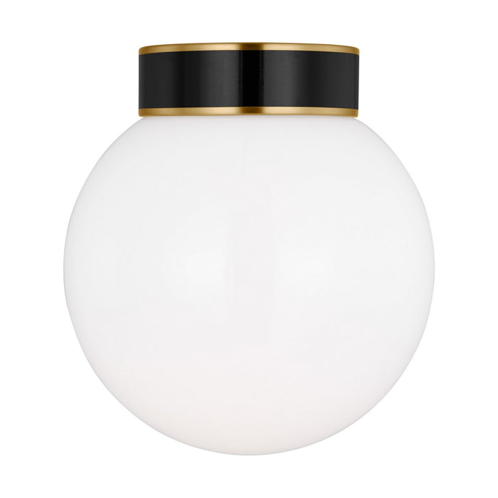 Visual Comfort Studio KSF1051BBSGBK One Light Flush Mount, Burnished Brass
