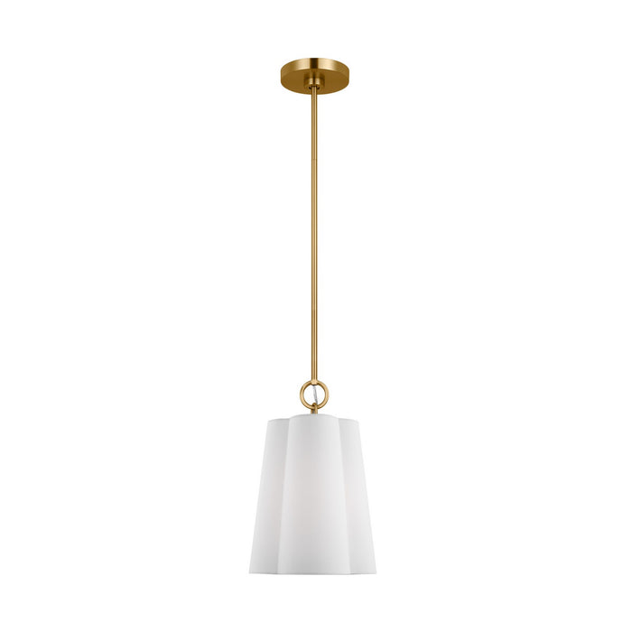 Visual Comfort Studio KSP1071BBS One Light Pendant, Burnished Brass