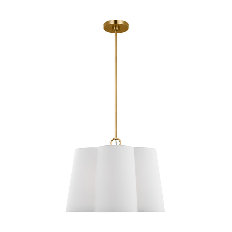 Visual Comfort Studio KSP1083BBS Three Light Pendant, Burnished Brass