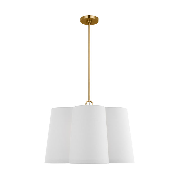 Visual Comfort Studio KSP1094BBS Four Light Pendant, Burnished Brass