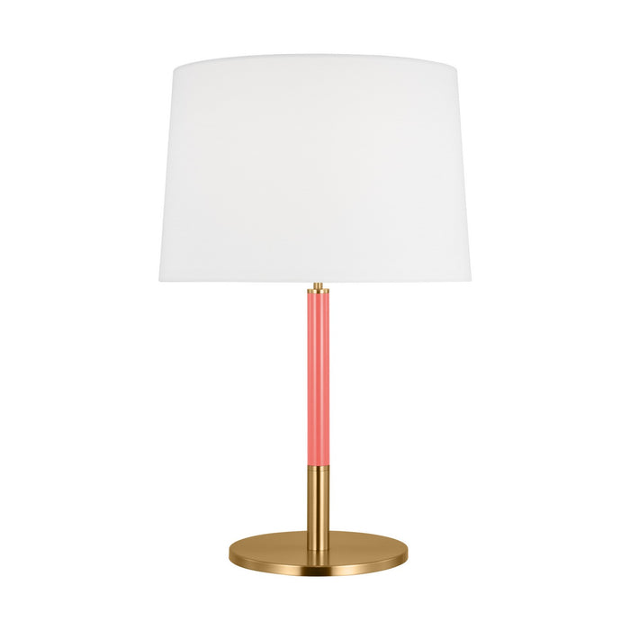 Visual Comfort Studio KST1041BBSCRL1 One Light Table Lamp, Burnished Brass