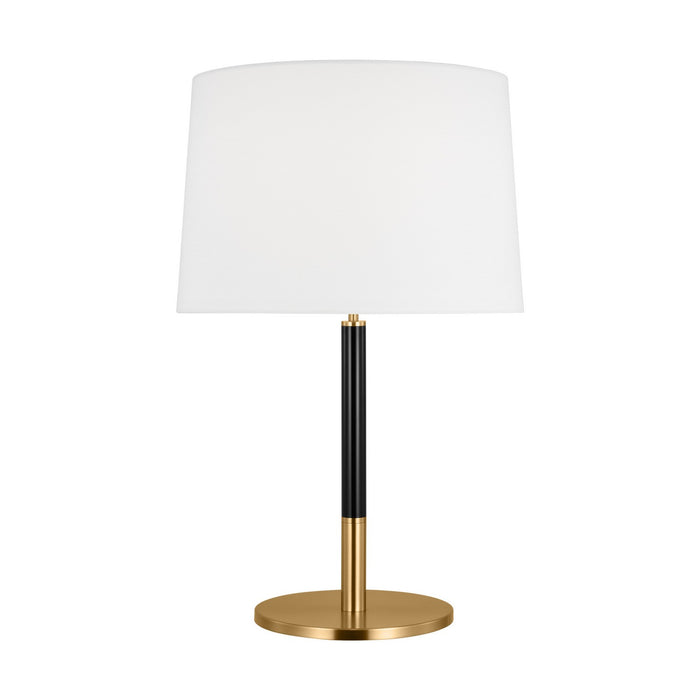 Visual Comfort Studio KST1041BBSGBK1 One Light Table Lamp, Burnished Brass