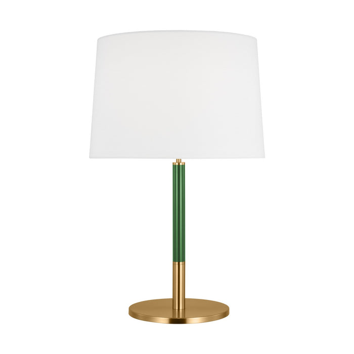 Visual Comfort Studio KST1041BBSGRN1 One Light Table Lamp, Burnished Brass
