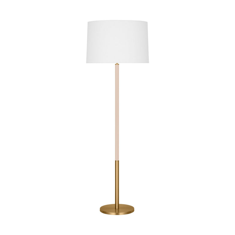 Visual Comfort Studio KST1051BBSBLH1 One Light Floor Lamp, Burnished Brass