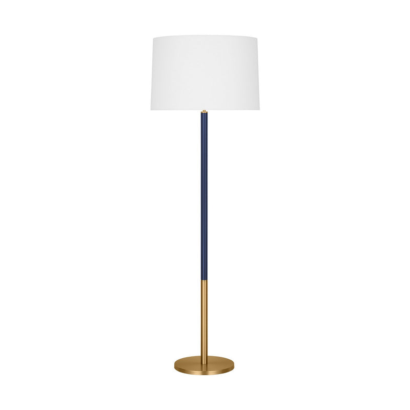 Visual Comfort Studio KST1051BBSNVY1 One Light Floor Lamp, Burnished Brass