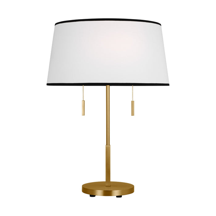 Visual Comfort Studio KST1132BBS1 Two Light Desk Lamp, Burnished Brass