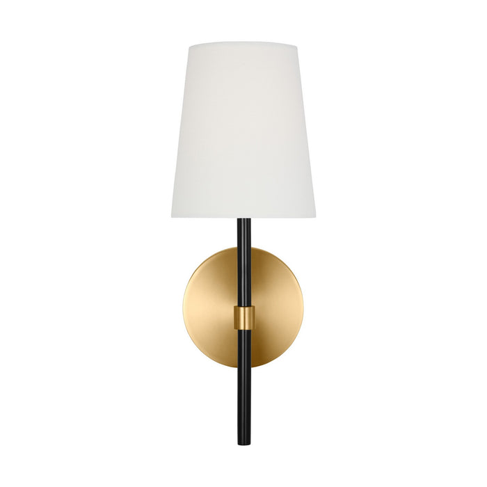 Visual Comfort Studio KSW1081BBSGBK One Light Wall Sconce, Burnished Brass