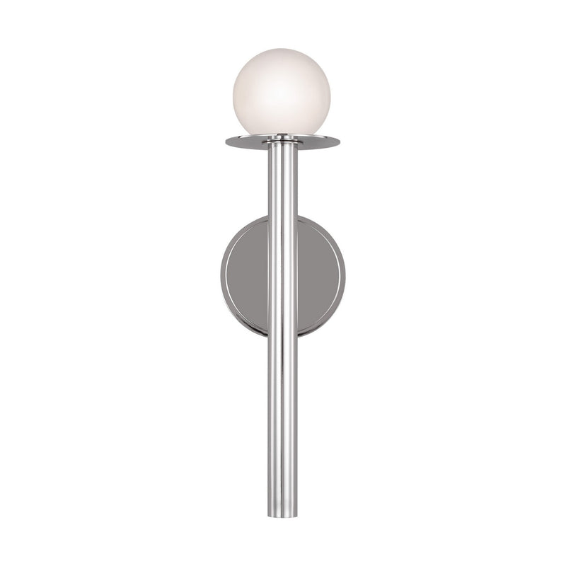 Visual Comfort Studio KW1001PN One Light Bath Vanity, Polished Nickel