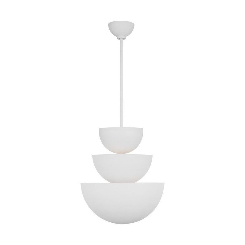 Visual Comfort Studio LXC1039CPST Nine Light Chandelier, Cast Plaster
