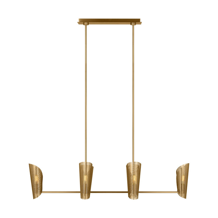 Visual Comfort Studio LXC1066BBS Six Light Chandelier, Burnished Brass