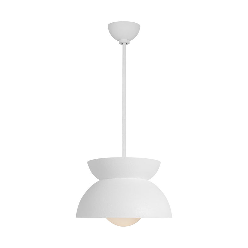 Visual Comfort Studio LXP1001CPST One Light Pendant, Cast Plaster