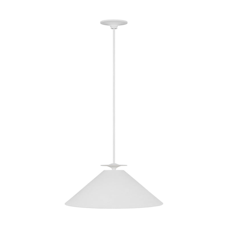 Visual Comfort Studio LXP1011CPST One Light Pendant, Cast Plaster