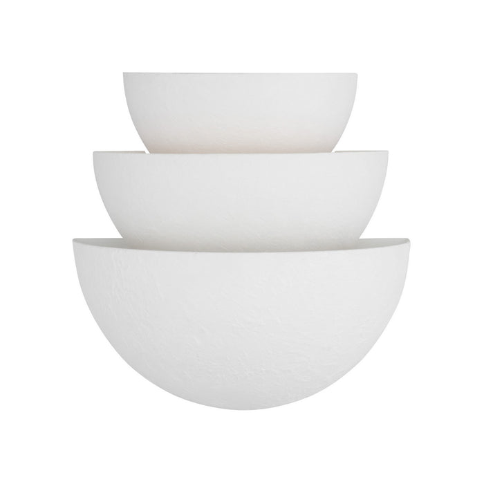 Visual Comfort Studio LXW1021CPST One Light Wall Sconce, Cast Plaster