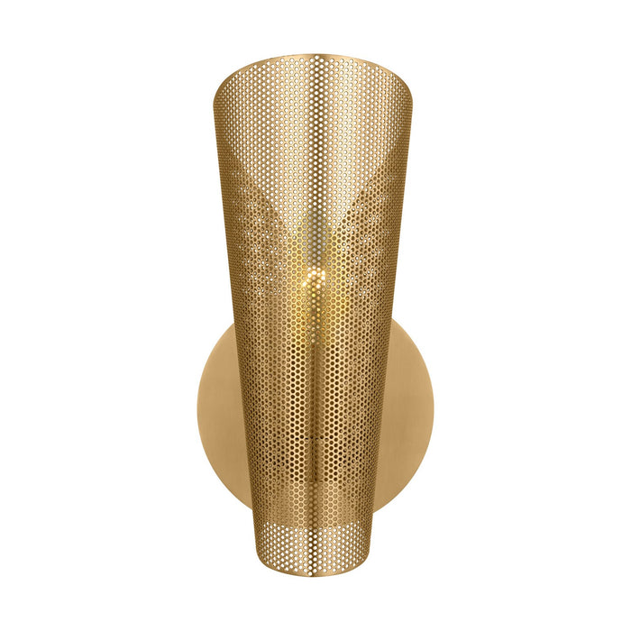 Visual Comfort Studio LXW1031BBS One Light Bath Vanity, Burnished Brass