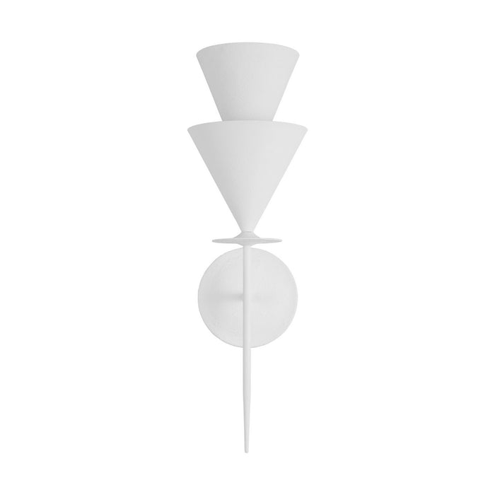 Visual Comfort Studio LXW1041CPST One Light Wall Sconce, Cast Plaster