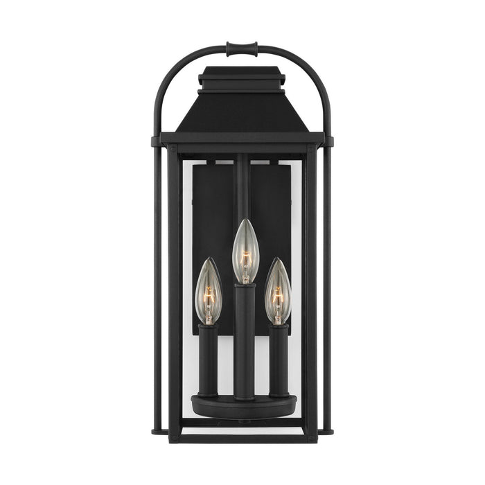 Visual Comfort Studio OL13200TXB Three Light Outdoor Wall Sconce, Textured Black