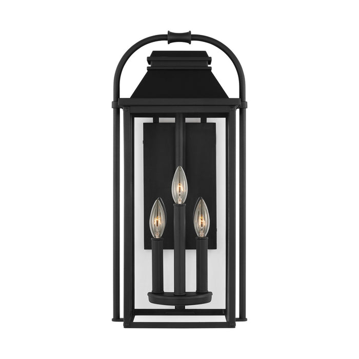 Visual Comfort Studio OL13201TXB Three Light Outdoor Wall Sconce, Textured Black