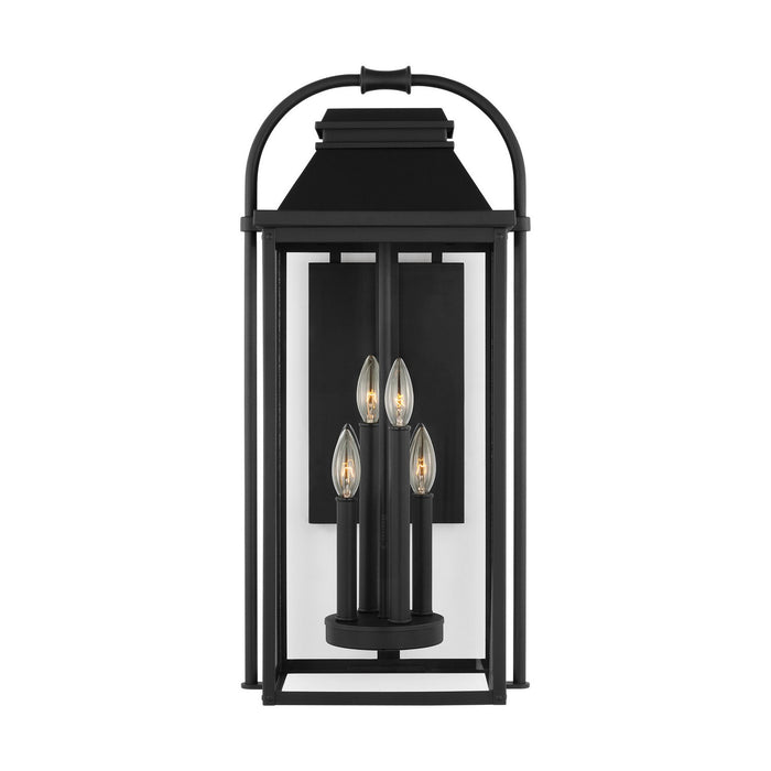 Visual Comfort Studio OL13202TXB Four Light Outdoor Wall Sconce, Textured Black