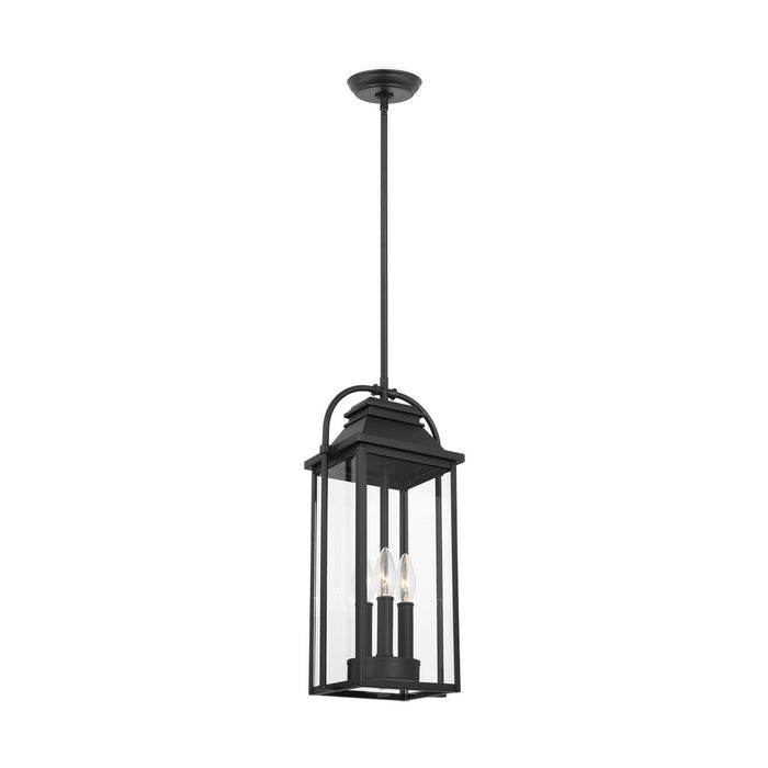 Visual Comfort Studio OL13209TXB Three Light Outdoor Pendant, Textured Black