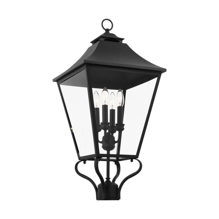 Visual Comfort Studio OL14407TXB Four Light Outdoor Post Lantern, Textured Black