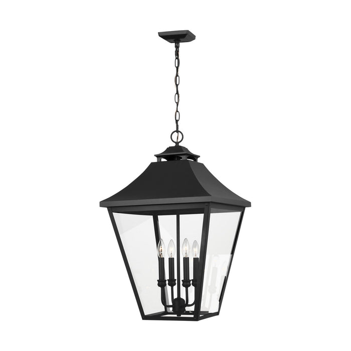 Visual Comfort Studio OL14409TXB Four Light Outdoor Pendant, Textured Black