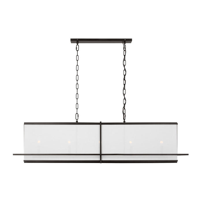 Visual Comfort Studio TFC1025AI Five Light Chandelier, Aged Iron