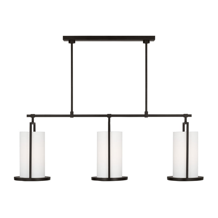 Visual Comfort Studio TFC1053AI Three Light Chandelier, Aged Iron