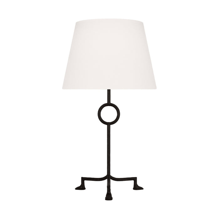 Visual Comfort Studio TFT1021AI1 One Light Table Lamp, Aged Iron