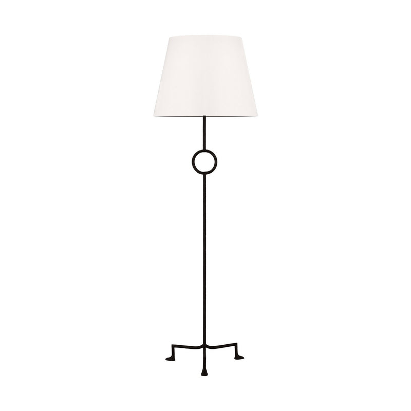 Visual Comfort Studio TFT1031AI1 One Light Floor Lamp, Aged Iron