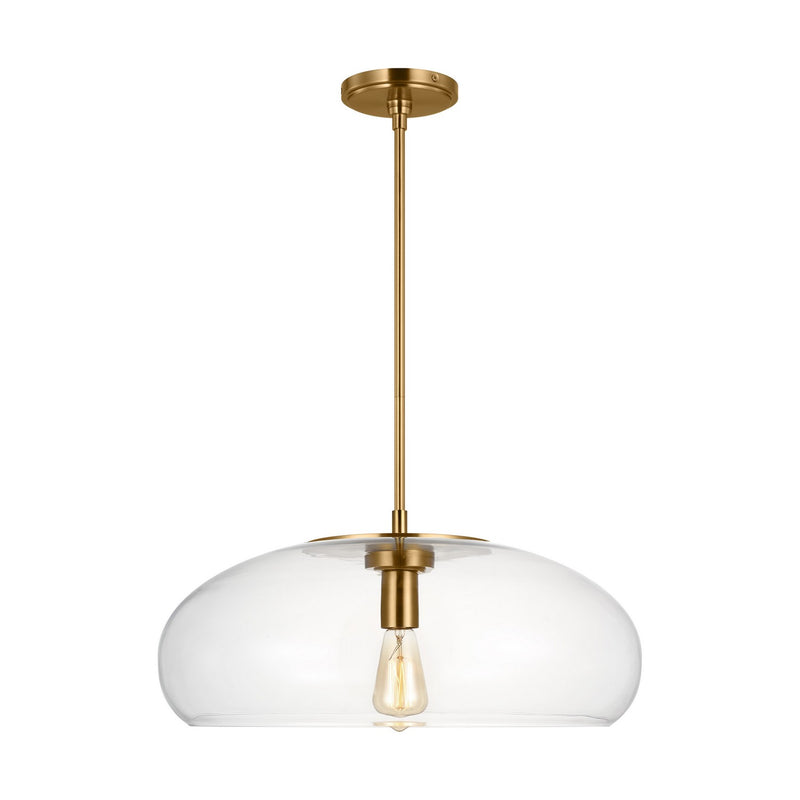 Visual Comfort Studio TP1161BBS One Light Pendant, Burnished Brass