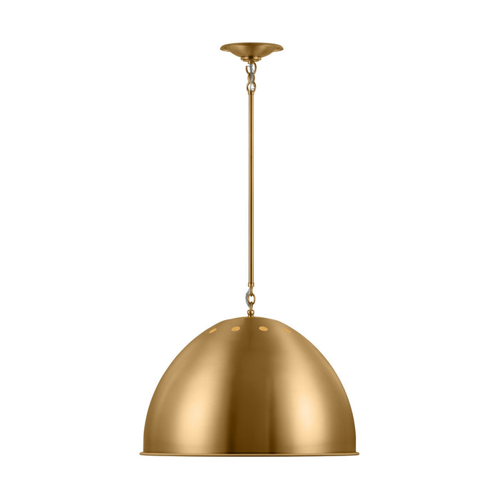 Visual Comfort Studio TP1171BBS One Light Pendant, Burnished Brass